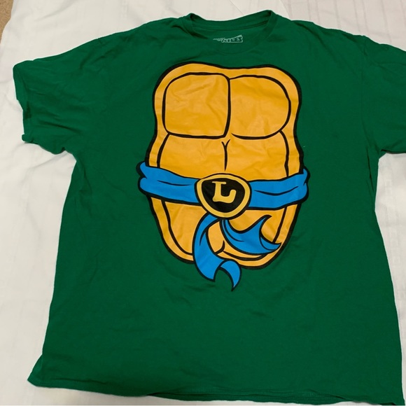 Teenage Mutant Ninja Turtle Leonardo Green Shirt XL - Picture 1 of 3